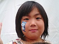2005_1022_港北区民まつりでのフェイスペイント