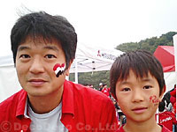 2005_1029_浦和レッズファンイベントでのフェイスペイント