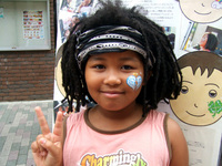 2007 町田大道芸でのフェイスペインティング