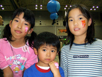 もったいないフェスタ 2007でのフェイスペインティング