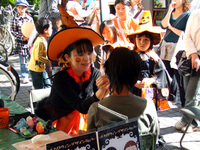 ミツワ通り Halloween in とちの市でのフェイスペインティング