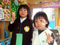 ケンコウ幼稚園フェスティバルでのフェイスペインティング