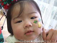 山本助産院「あいあい倶楽部」クリスマス会でのフェイスペインティング