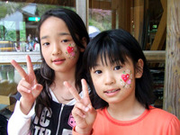フェイスペインティング：霊山こどもの村☆遊びと学びのミュージアム/ＧＷイベント