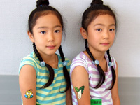 循環のみちを拓く　下水道展'08横浜でのフェイスペインティング