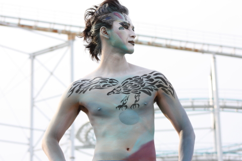 ジャパンフェイスペインティング＆ボディアートショウ2009in八景島にて、miwaの作品