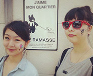 リサとガスパールのフェイスペイント