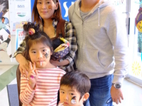 ハロウィンフェイスペインティングの画像　ファミリー　デコデコ　イベント　