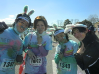 カラーラン フェイスペインティングの画像