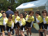 ゴールドリボンウォーキング2014フェイスペインティングの画像