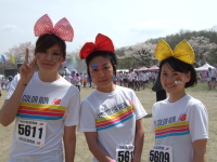 カラーラン・さがみ湖フェイスペインティングの画像