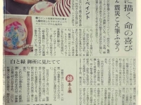朝日新聞「おなかに描く　命の喜び」　マタニティペイント