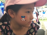 「東急ハンズ・ハンズメッセナイター」フェイスペインティングin横浜スタジアムの画像