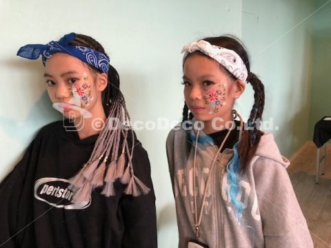 フェイスペインティングの画像