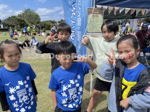 花の島沖えらぶジョギング大会_フェイス＆ボディペインティング